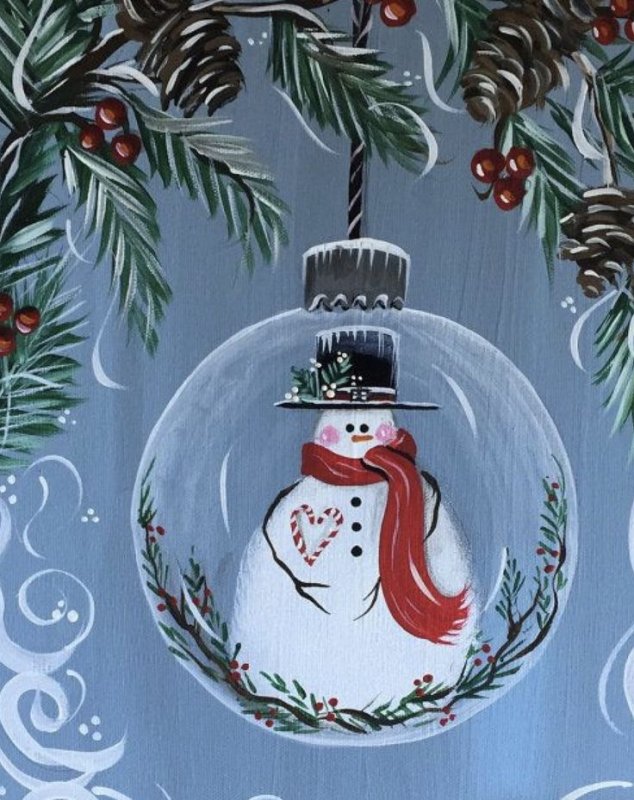 Новогодние рисунки гуашью