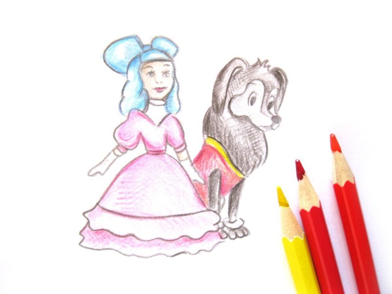 Рисунок Мальвины