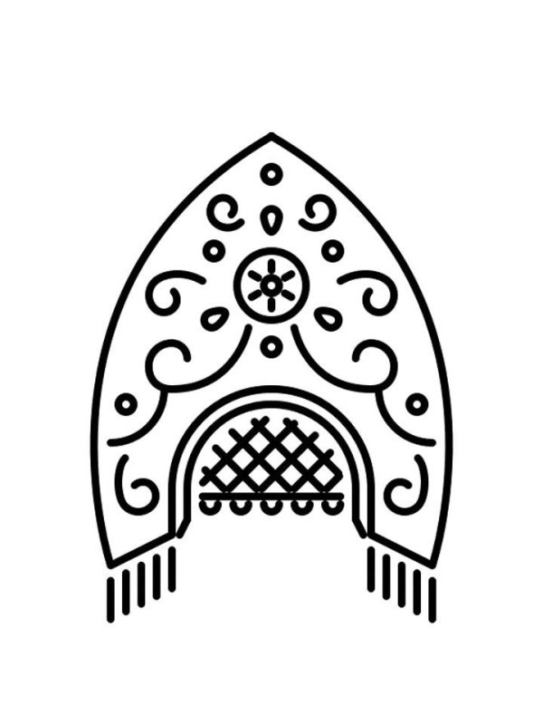 Кокошник орнамент