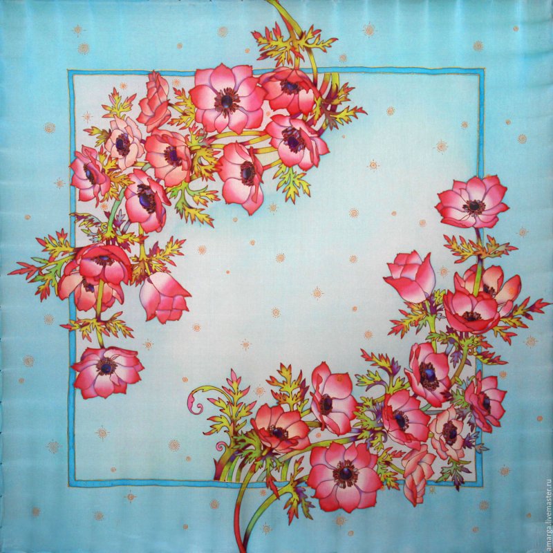 Платок в цветочек