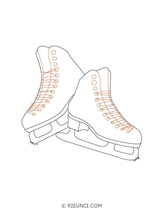 Коньки рисунок