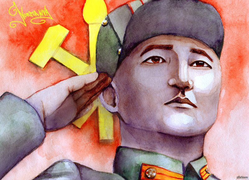 Солдат Южной Кореи рисунок
