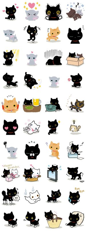 Наклейки коты