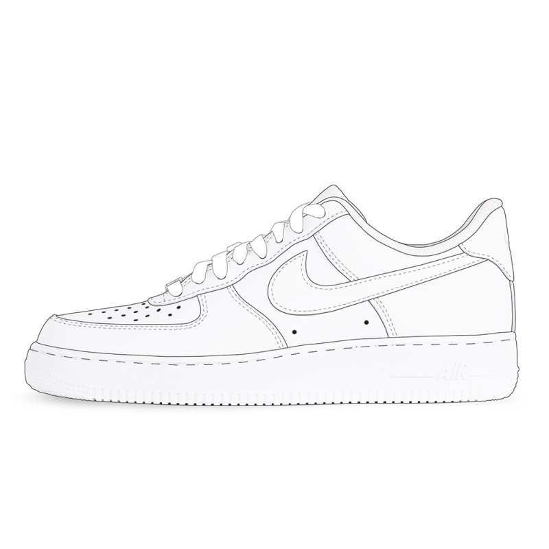Nike Air Force 1 контур
