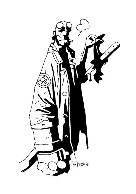 Hellboy Mike Mignola Art