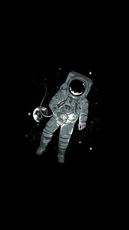 Космонавт в космосе