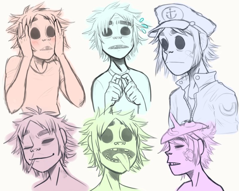 Стиль рисовки Gorillaz