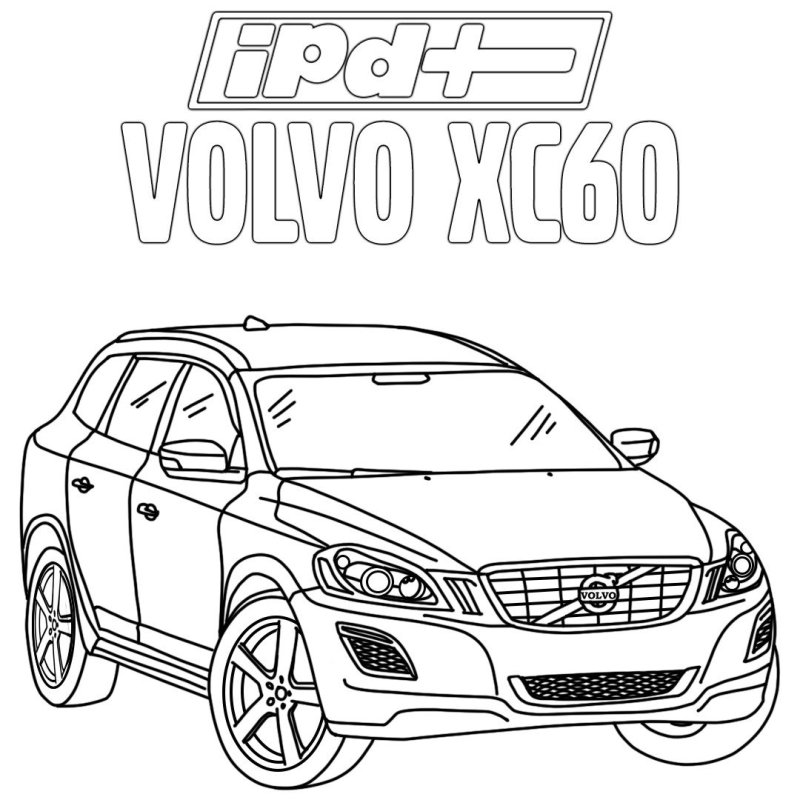 Раскраска Вольво xc90