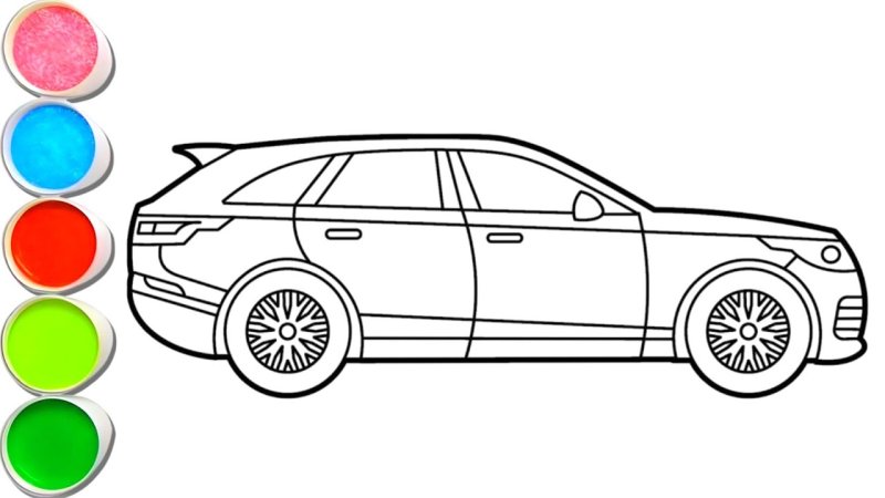 Раскраска Вольво xc90