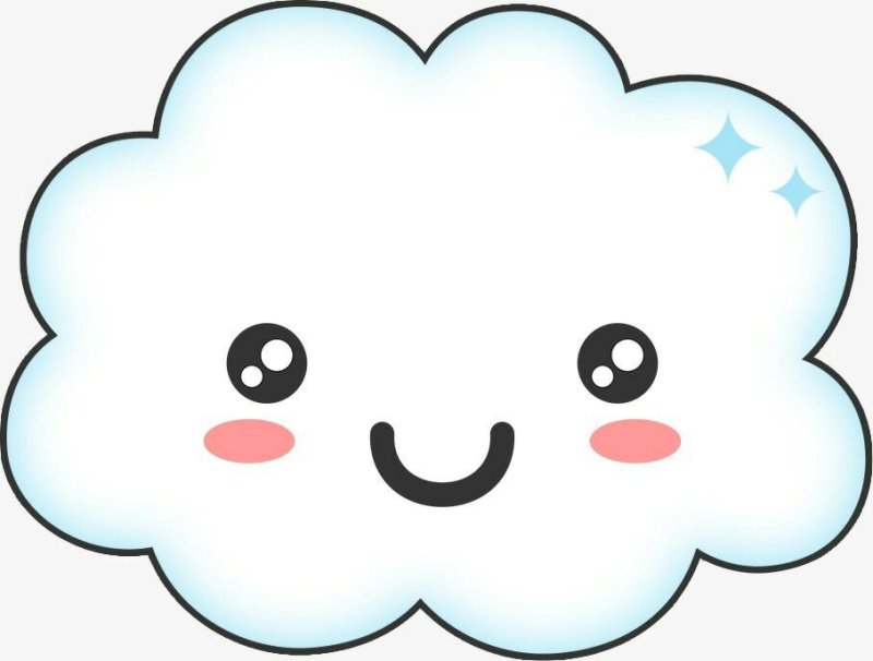 милое облачко с глазками
