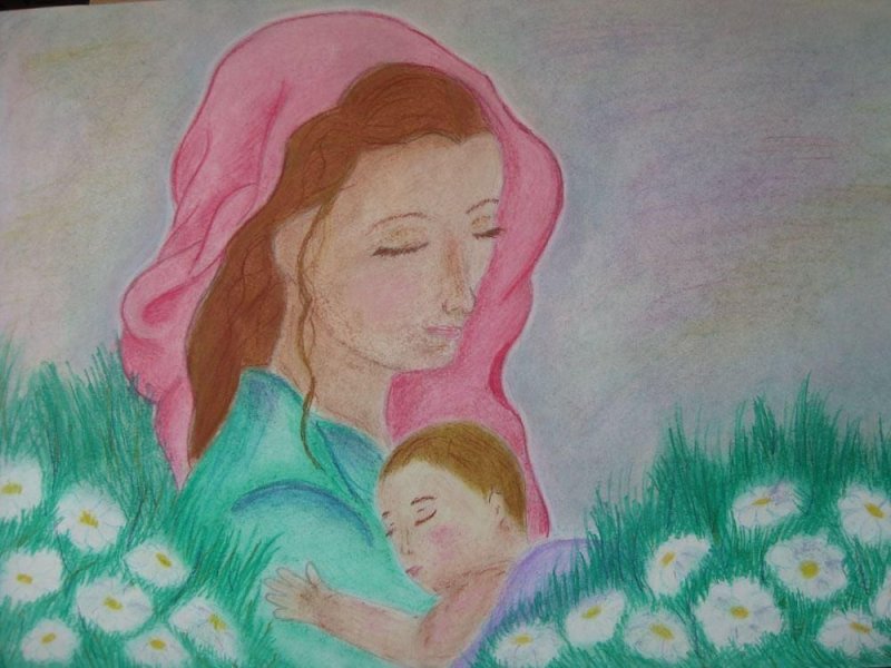 Рисунок маме на день матери