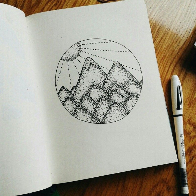 Лёгкий рисунок для скетчбука