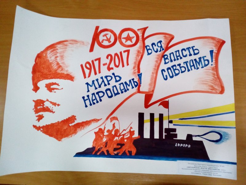 Плакаты Октябрьской революции 1917