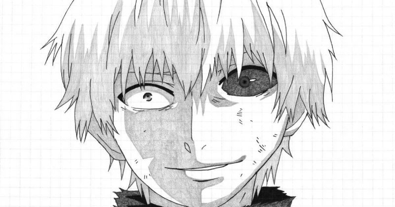 Канеки Кен нарисовать