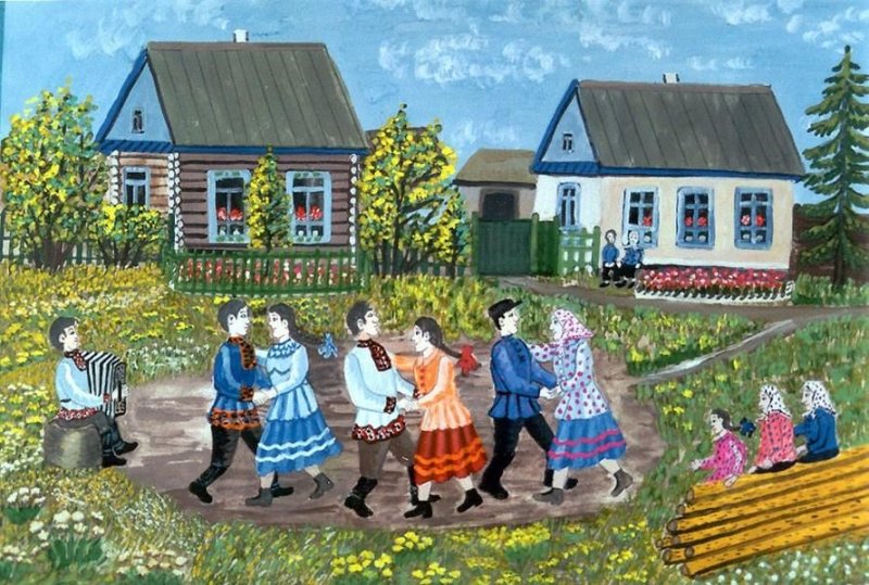 Народные гуляния в деревне