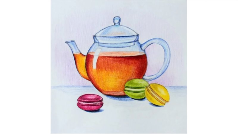 Чайник рисунок