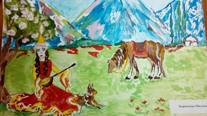 Моя Родина Казахстан рисунки