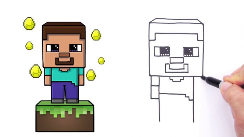 Картинки майнкрафт для срисовки