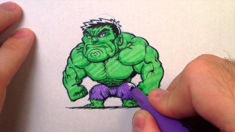 халк для срисовки