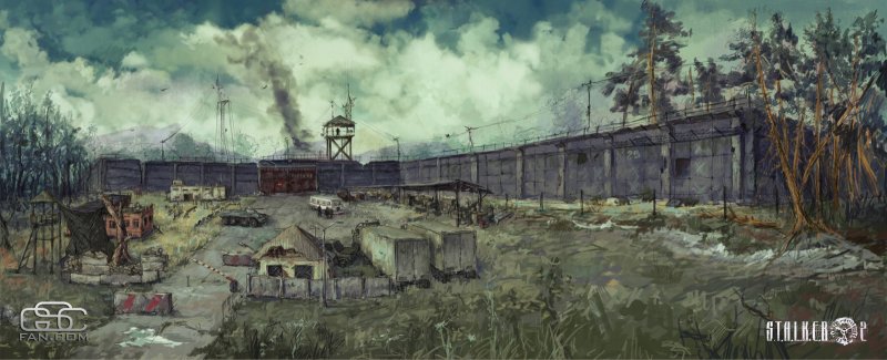Блокпост сталкер арт
