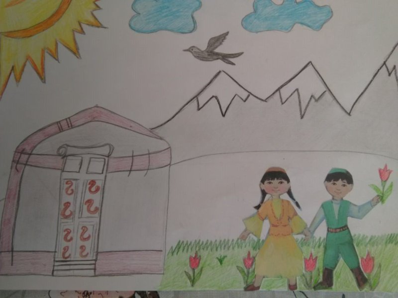 Рисунок на тему Наурыз