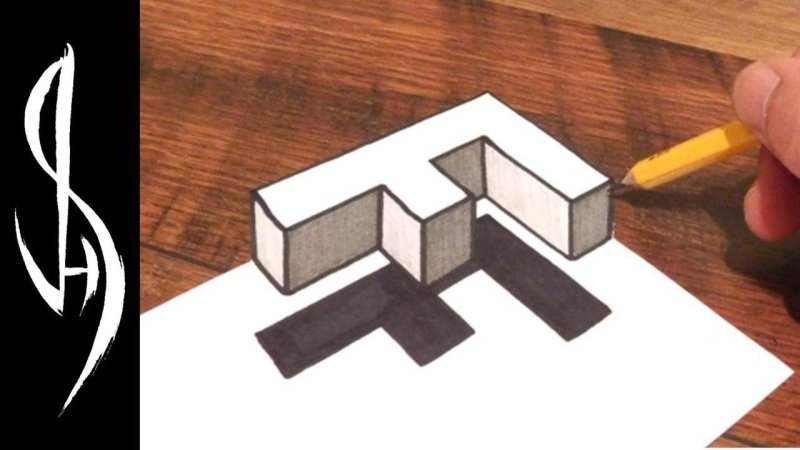 3d рисунки карандашом