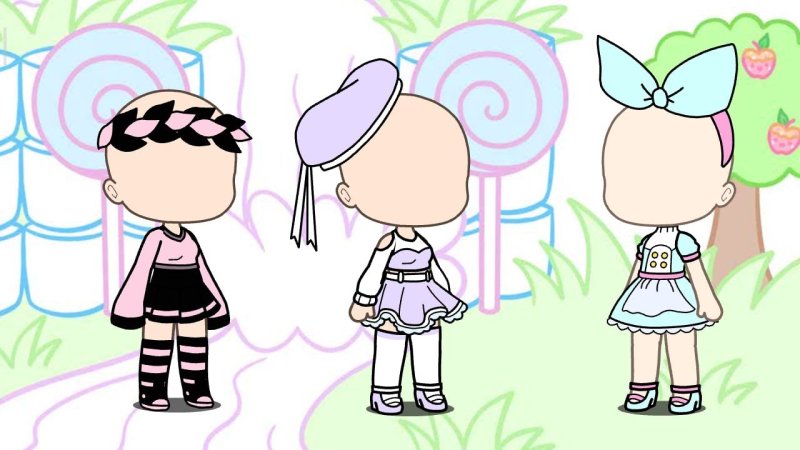 Гача девочка для срисовки