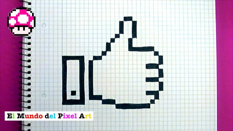 Рисунки по клеточкам лайк