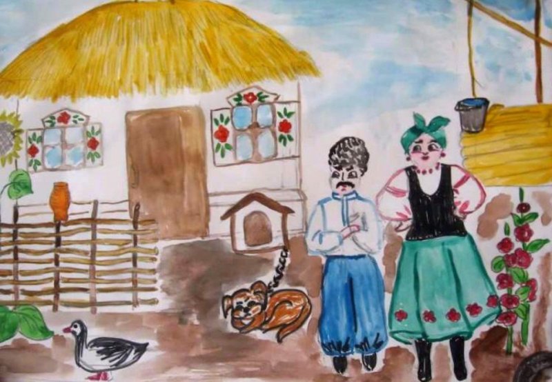 Рисунок на казачью тему