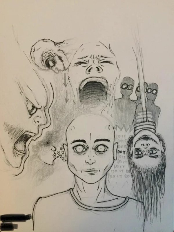Рисунки душевнобольных