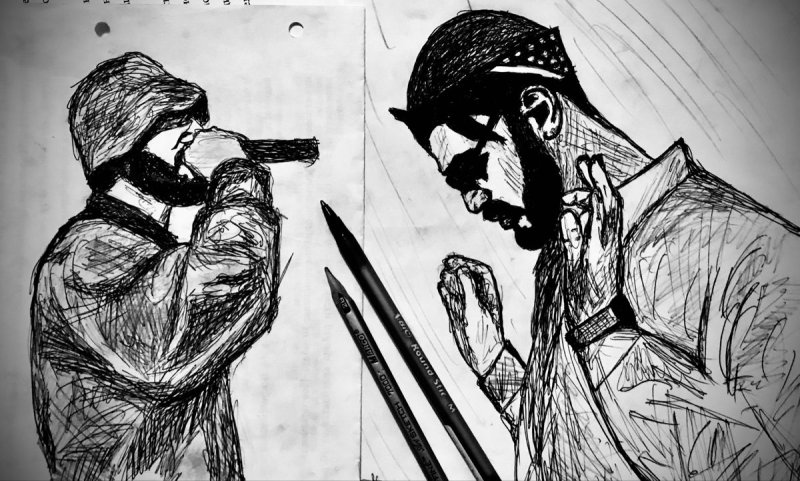 Эндшпиль рисунок карандашом