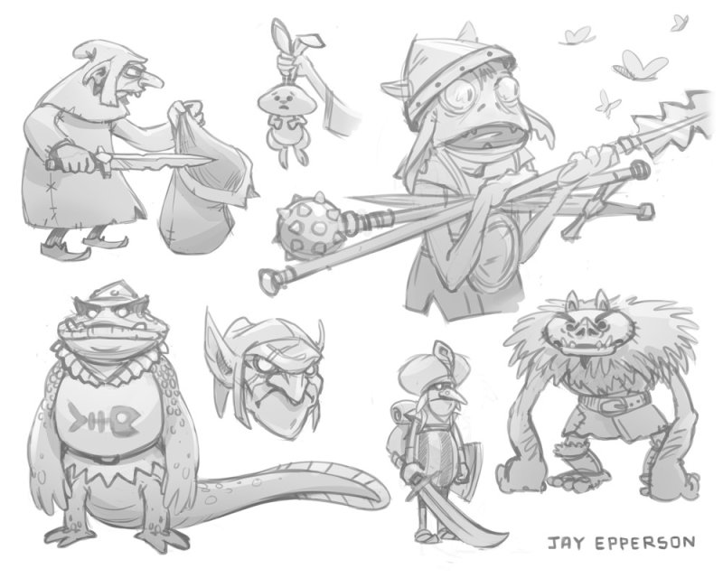 Рисунки в стиле Goblin Core