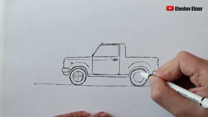 Карандашом машины легкие для начинающих