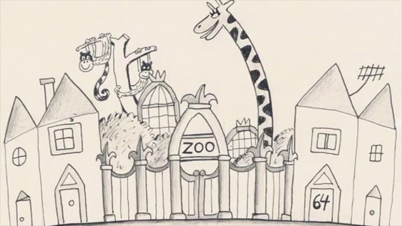 московский зоопарк рисунок для детей