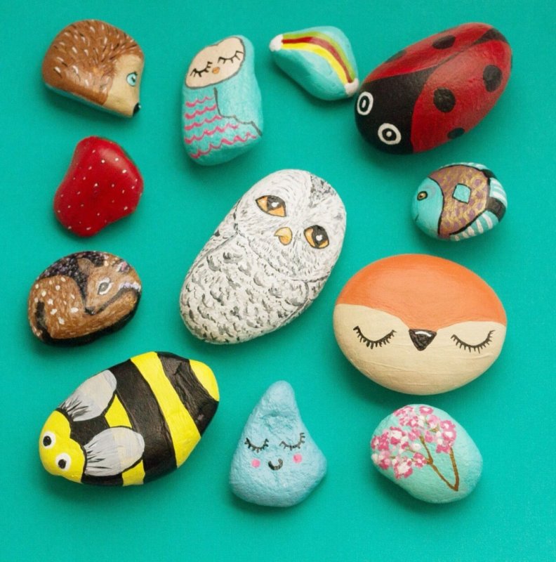 разрисованные камни