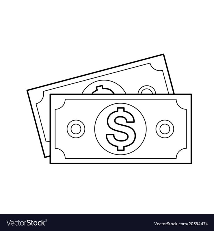 Раскраска деньги