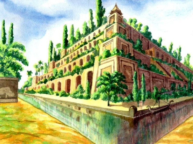 7 Чудес света сады Семирамиды