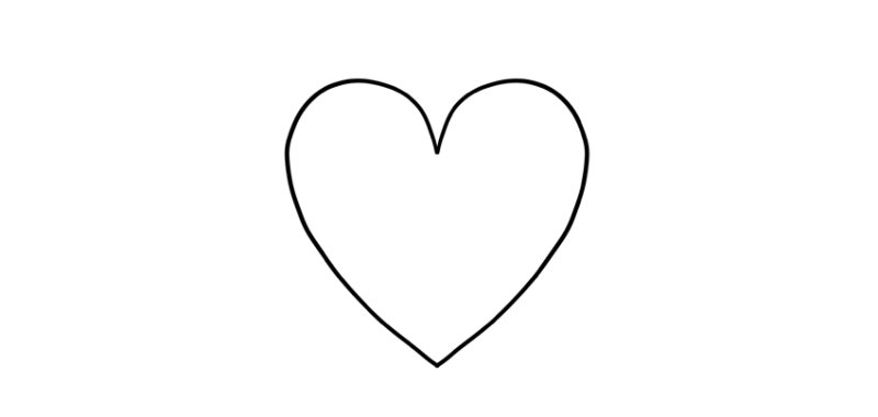 Нарисовать сердце карандашом