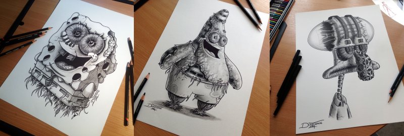 Необычные рисунки карандашом