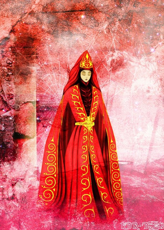 Черкешенка рисунок