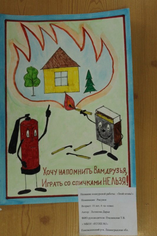 Конкурс рисунков спички невелички