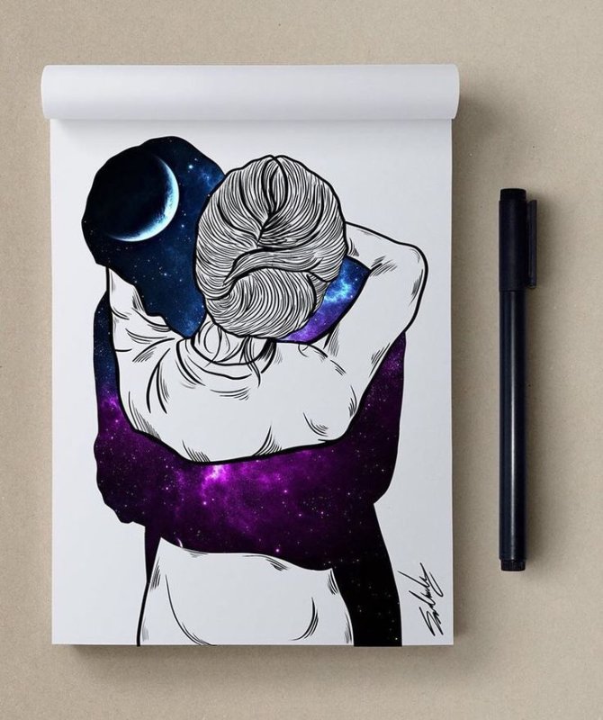 Рисование в скетчбуке