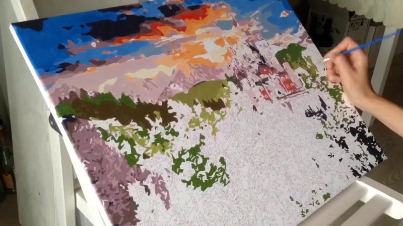 Рисование по номерам на холсте