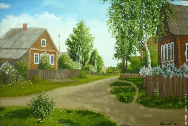 Летний деревенский пейзаж Наталья Шайкина