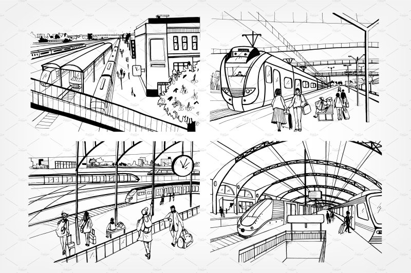 Метро раскраска для детей