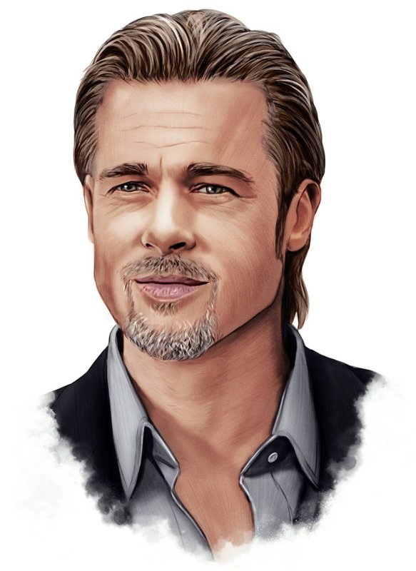 Брэд Питт портрет