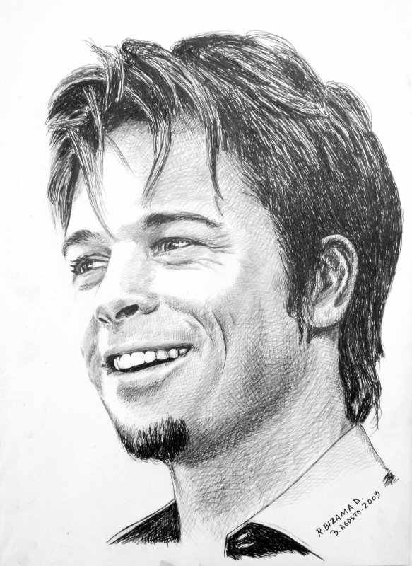 Брэд Питт портрет