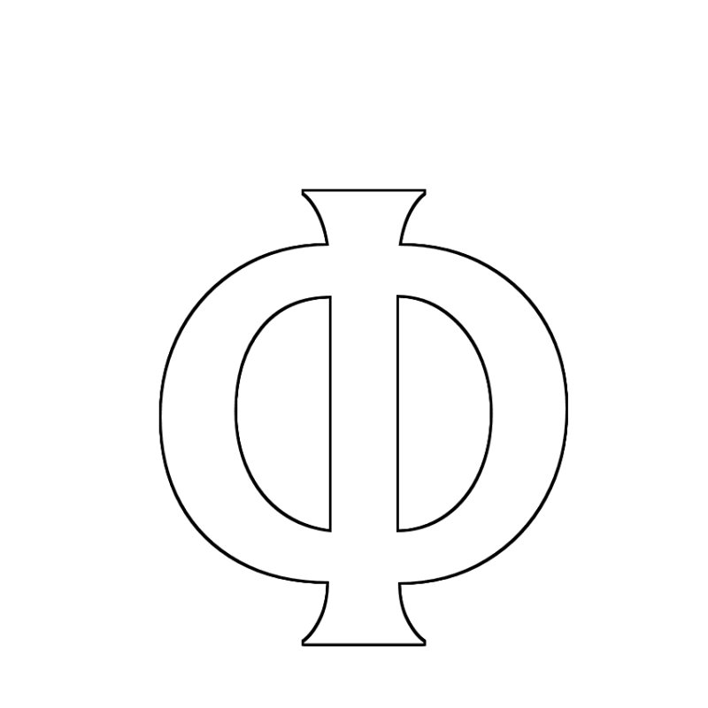 Буква ф трафарет