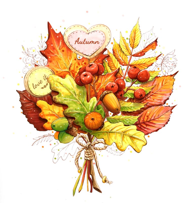 Красивый осенний букет