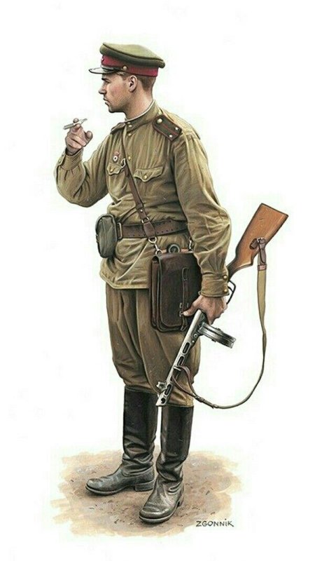 Солдат РККА 1941 иллюстрация